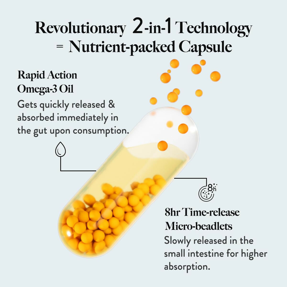 Wellbeing Nutrition Slow Triple Strength Omega 3 Fish Oil Capsules For Men and Women | Grocsy