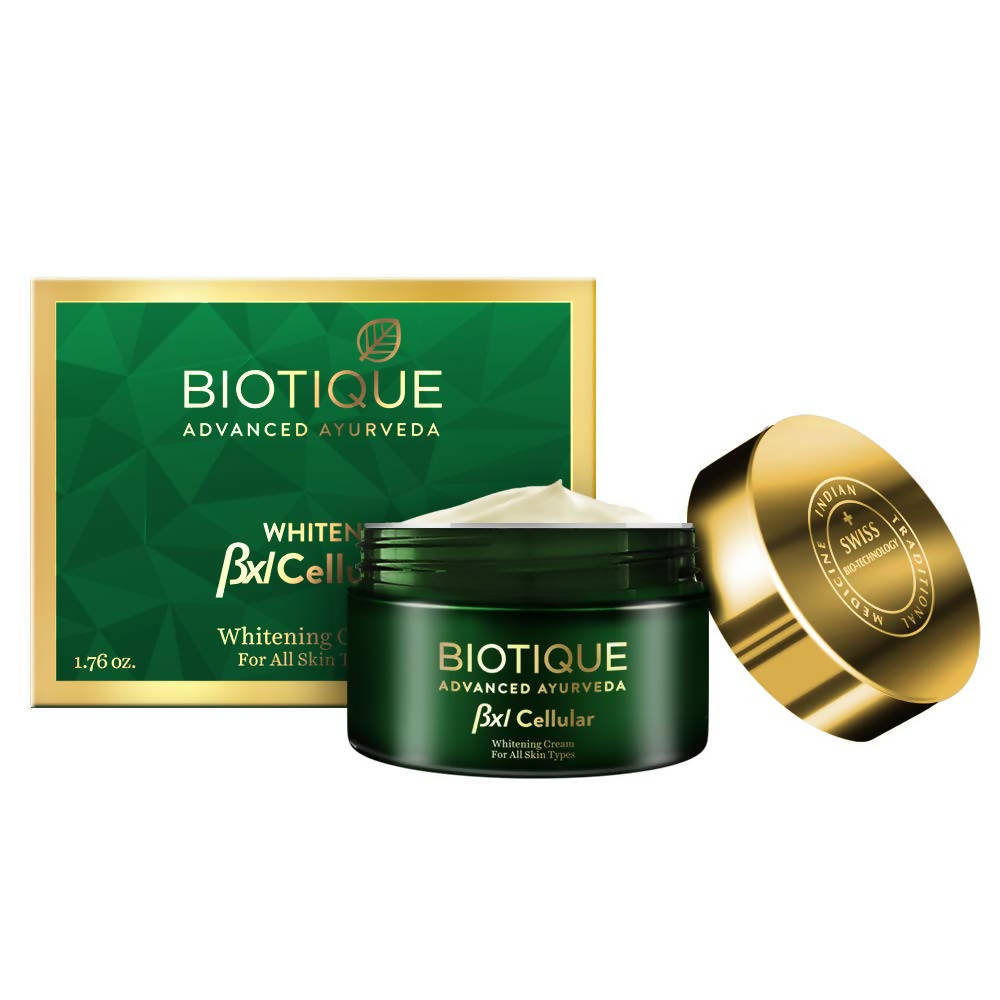 Biotique Advanced Ayurveda Bxl Cellular Whitening Cream For All Skin Types | Grocsy