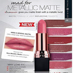 Avon True Color Velvet Luminosity Metallic Matte Lipstick - Prismatic Pink | Grocsy