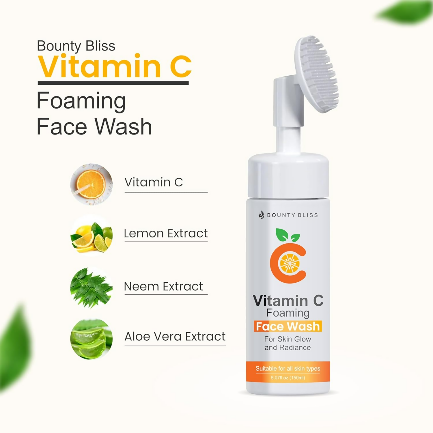 Bounty Bliss Vitamin C Foaming Face Wash | Grocsy