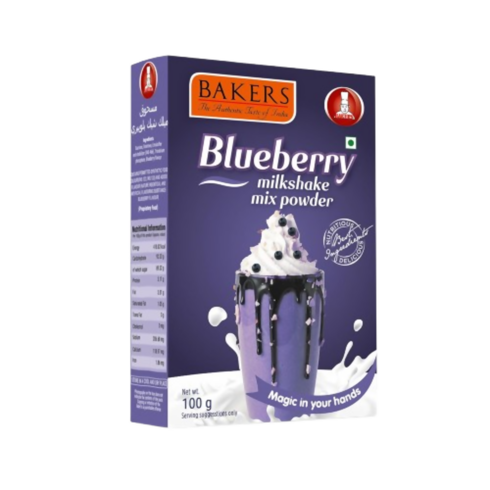 BAKERS Milk Shake Mix Powder - Blueberry Flavor | Grocsy