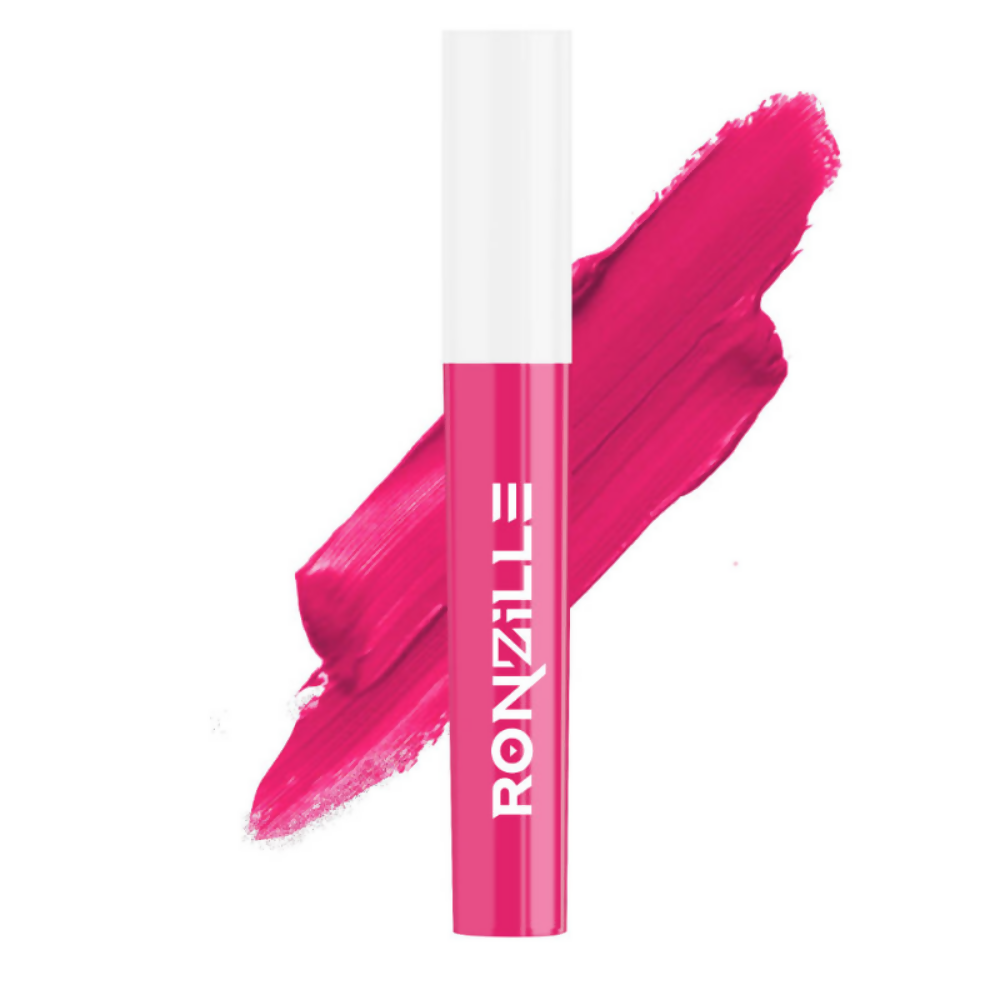 Ronzille Non Transfer Matte Liquid Lipstick Plus Lip Gloss - Blush And Pinks | Grocsy
