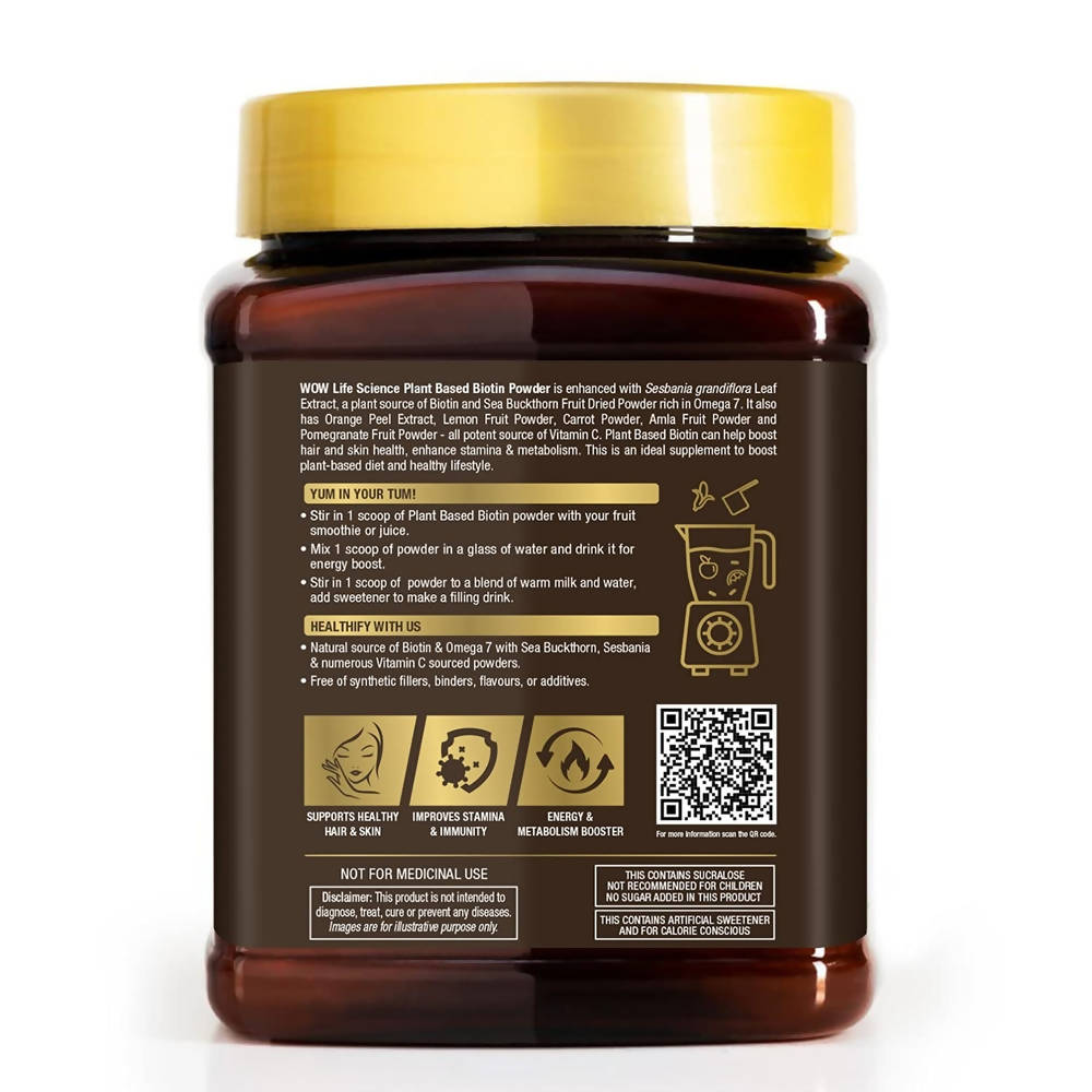 WOW Life Science Plant-Based Biotin Powder | Grocsy