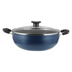 Vinod Zest Non-Stick Deep Kadai with Lid - Induction | Grocsy