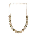 Kundan and Daimond Neckpiece (Gold) - Ruby Raang | Grocsy