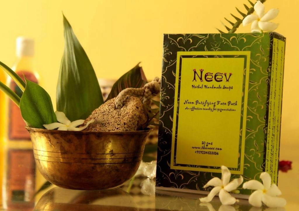 Neev Herbal Handmade Soaps Neem Purifying Face Pack | Grocsy
