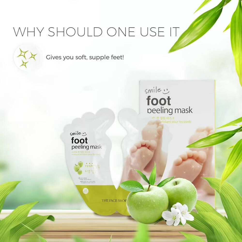 The Face Shop Smile Foot Peeling Mask - Korean Skincare | Grocsy