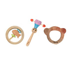 Matoyi Maraca Rattle, Fishy Rattle & Teether Bear Shaped Combo | Grocsy