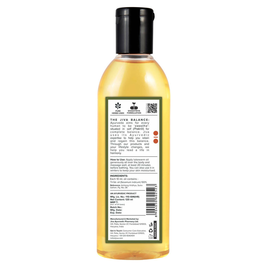 Jiva Ayurveda Medicated Til Oil | Grocsy