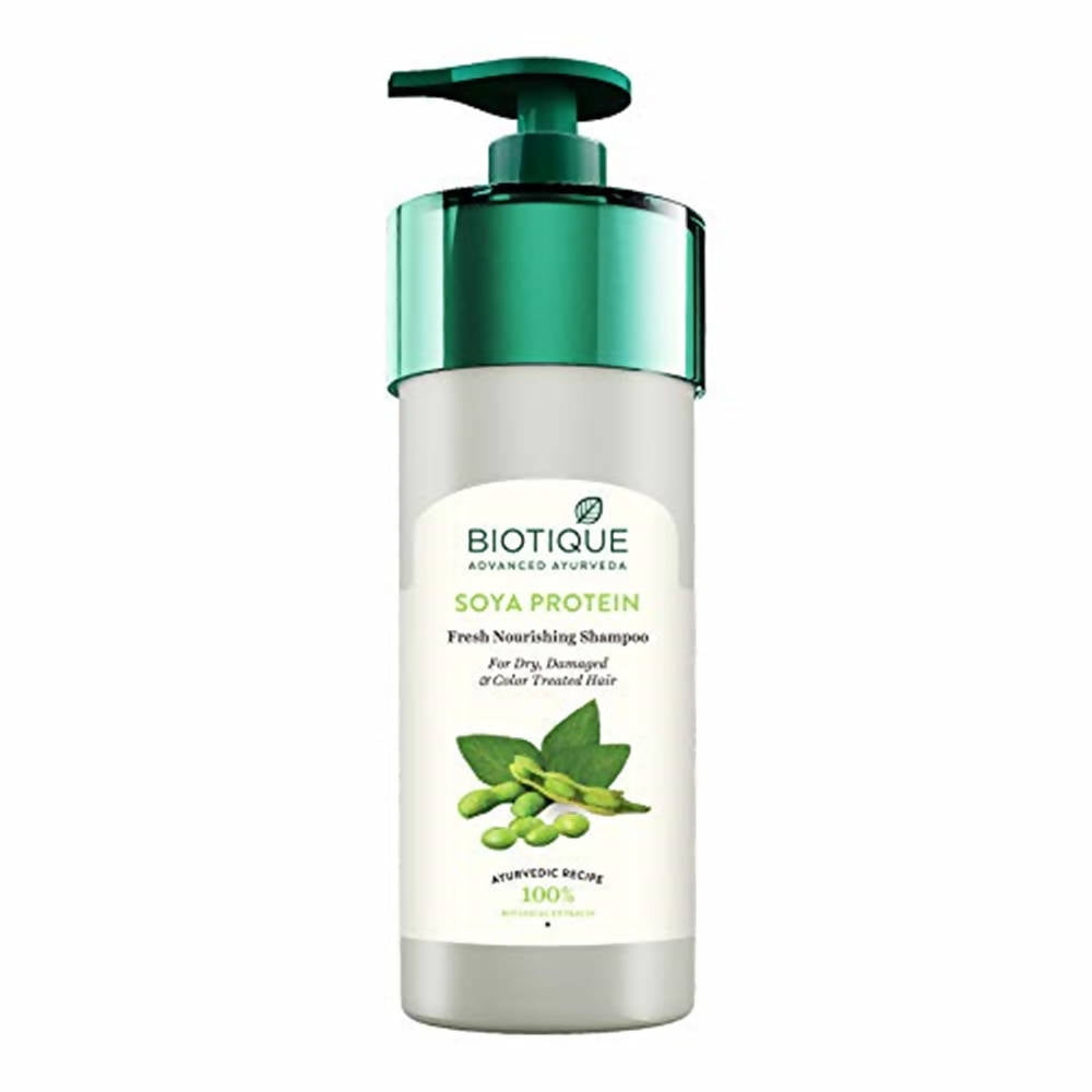Biotique Advanced Ayurveda Bio Soya Protein Fresh Nourishing Shampoo | Grocsy