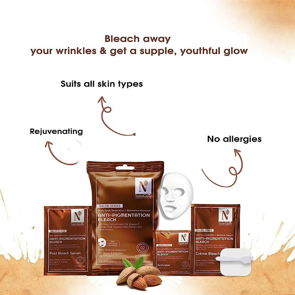 NutriGlow Advanced Organics Anti-pigmentation Bleach (6 in 1) | Grocsy