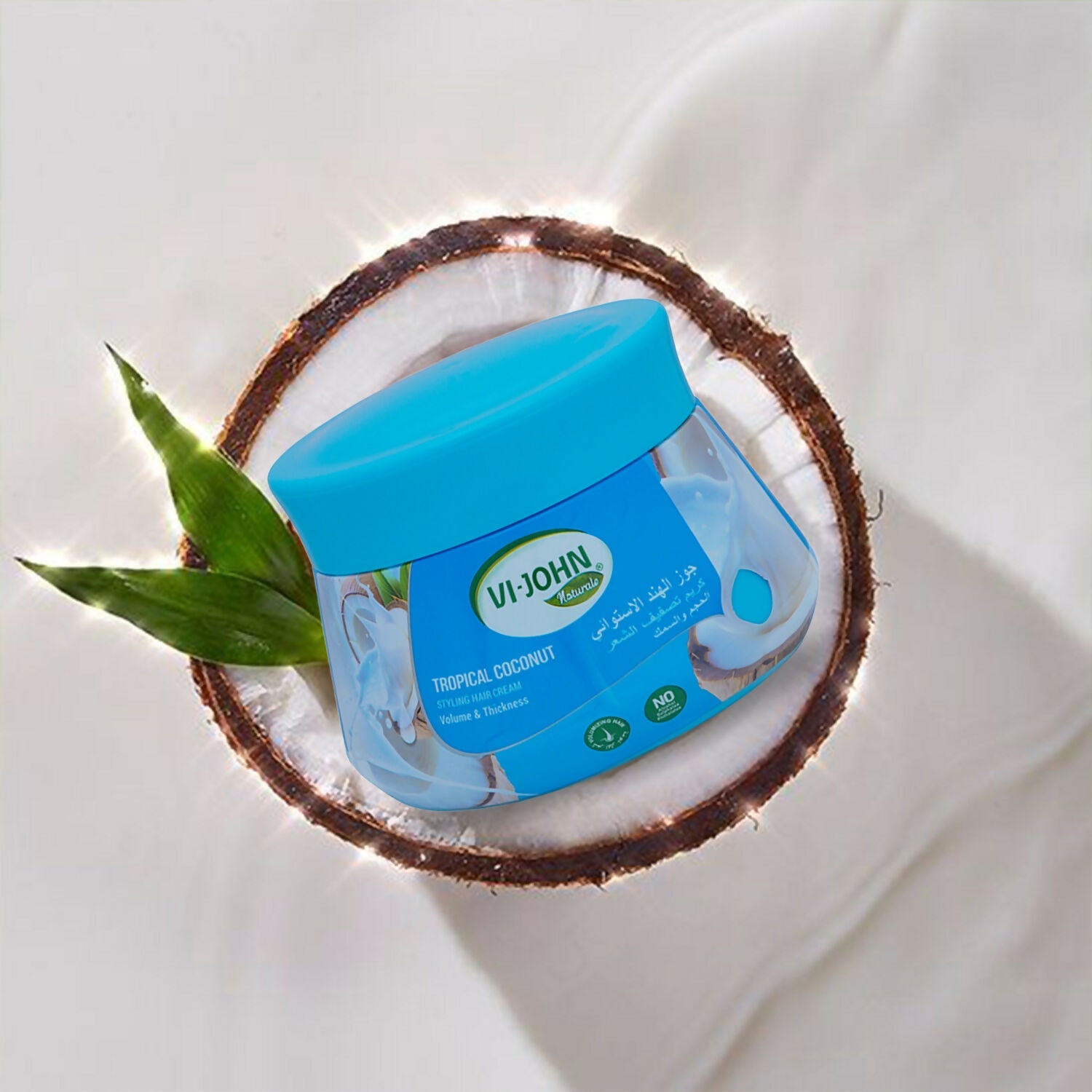 VI-JOHN Naturale Tropical Coconut Styling Hair Cream Strength & Shine | Grocsy