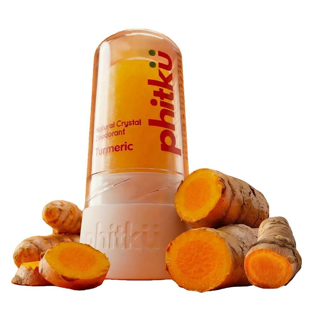Phitku Crystal Roll On Deo with Turmeric | Grocsy