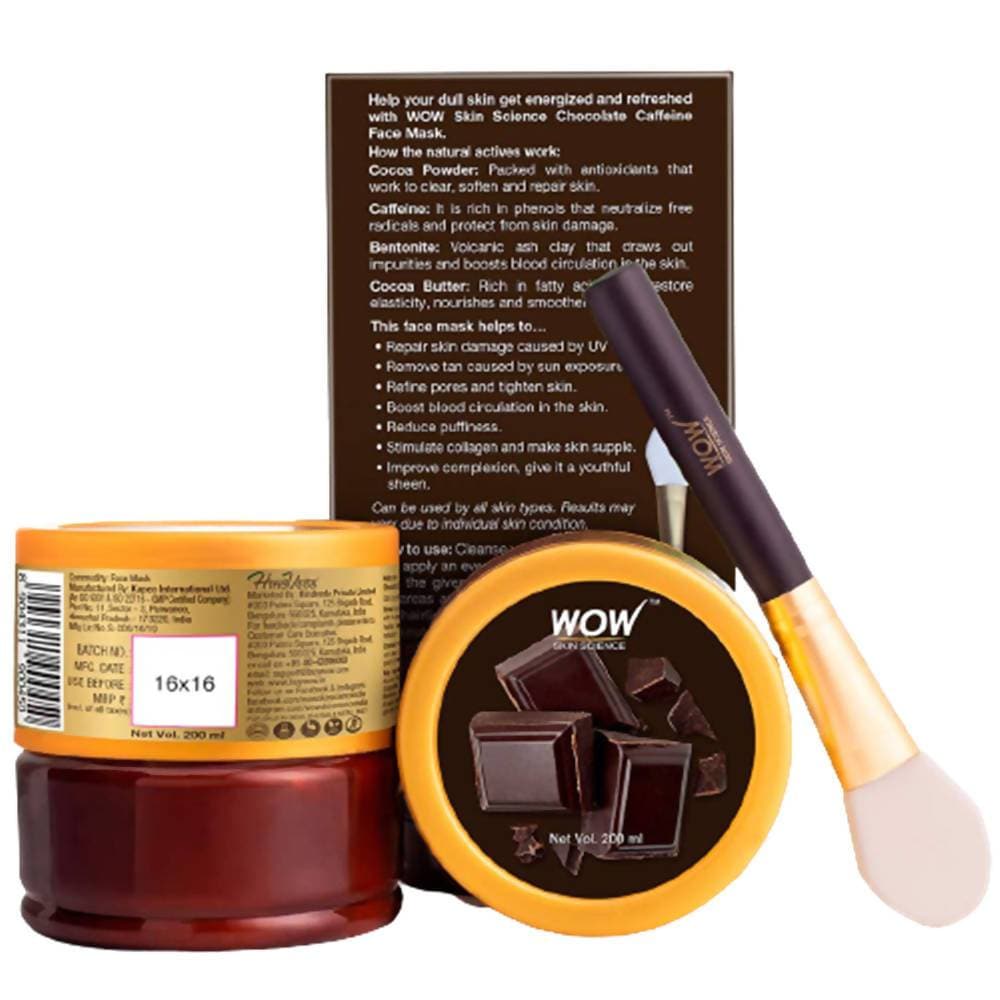 Wow Skin Science Chocolate Caffeine Face Mask | Grocsy