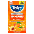 Tetley Immune Vitamin C Fruit Infusion With Peach And Orange Tea Bags | Grocsy