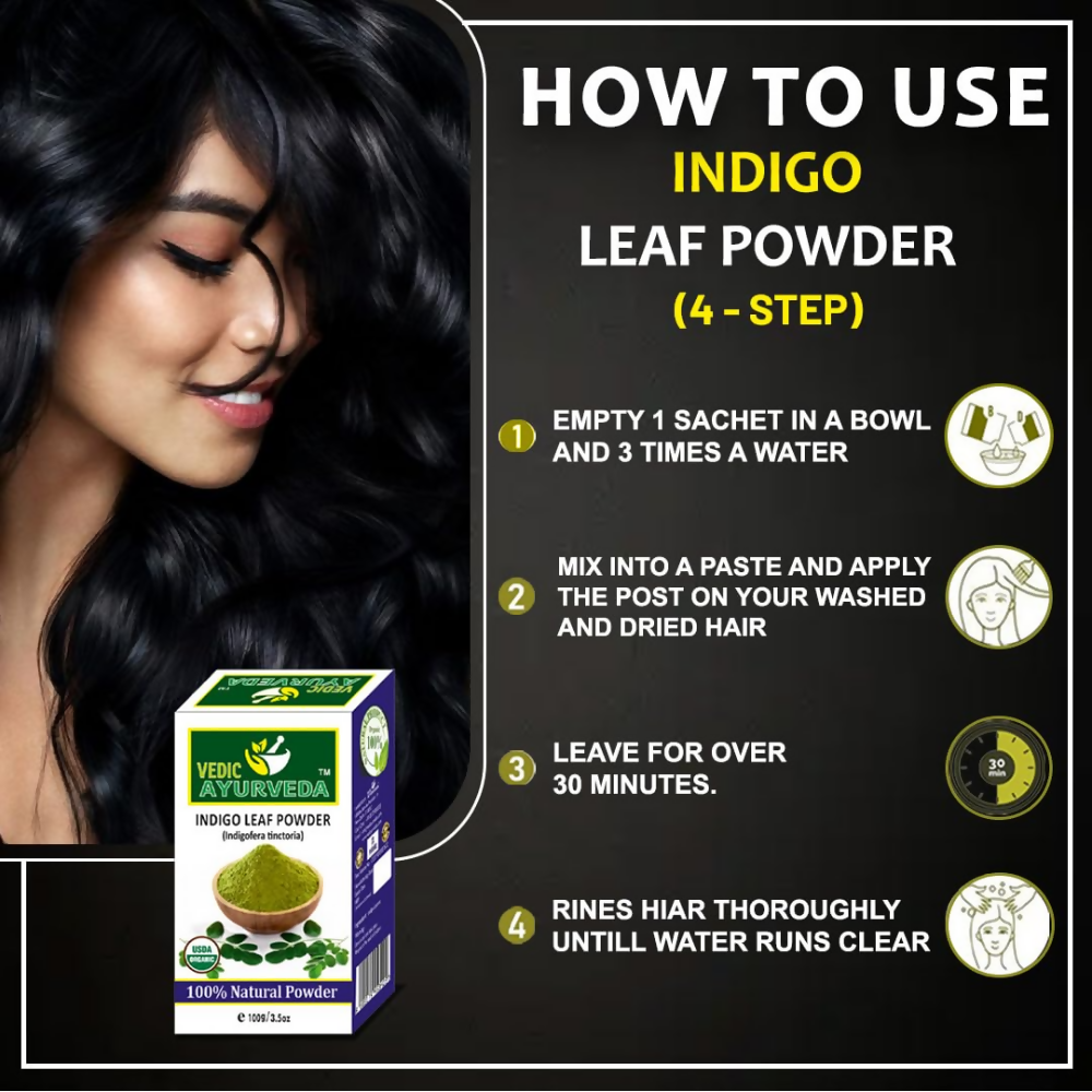 VedicAyurveda Indigo Leaf Powder | Grocsy