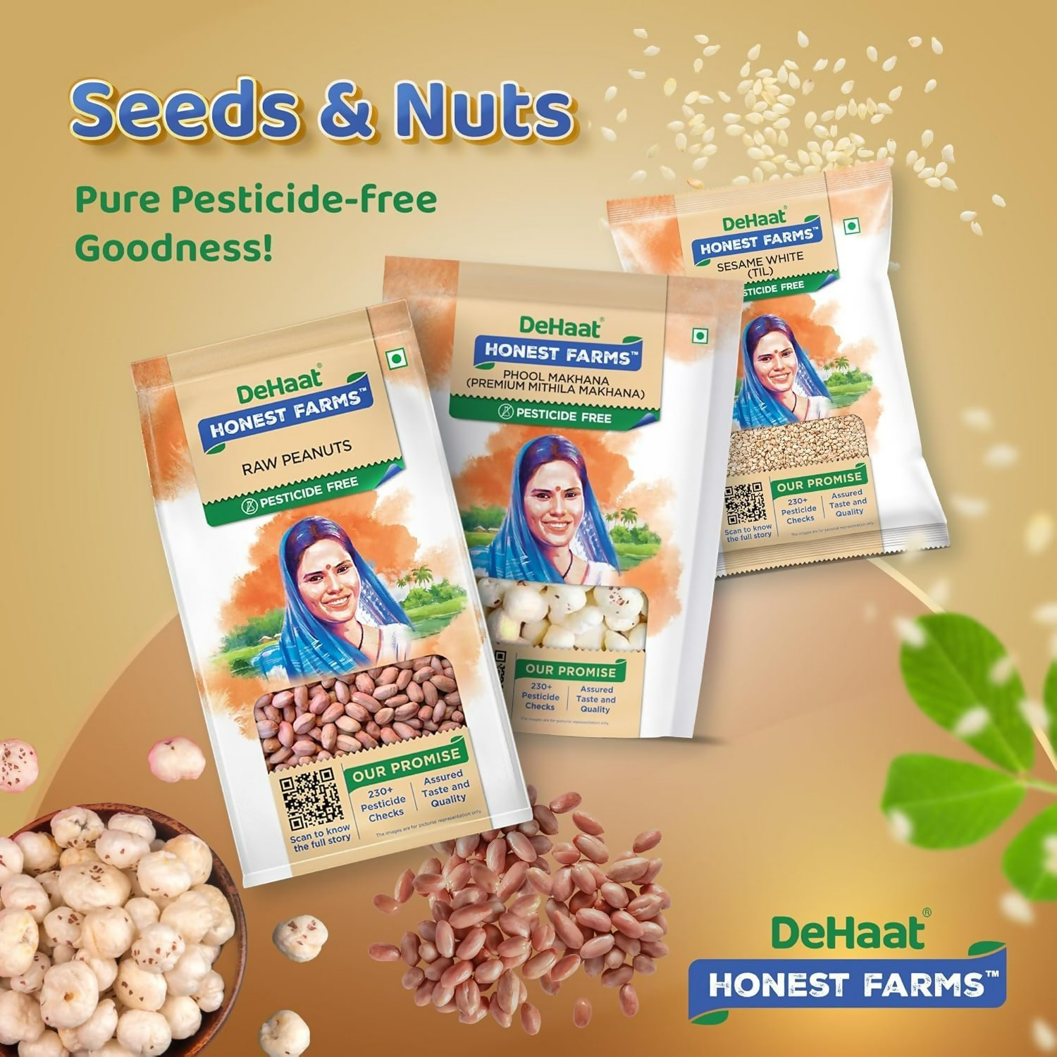 Dehaat Honest Farms Unpolished Green Moong | Grocsy