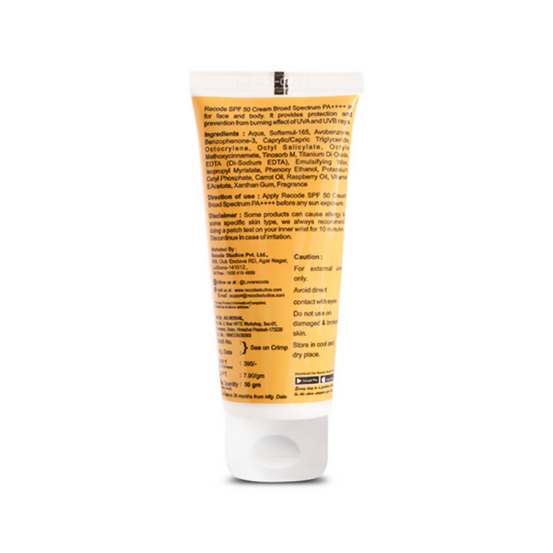 Recode SPF 50 Cream PA++++ | Grocsy