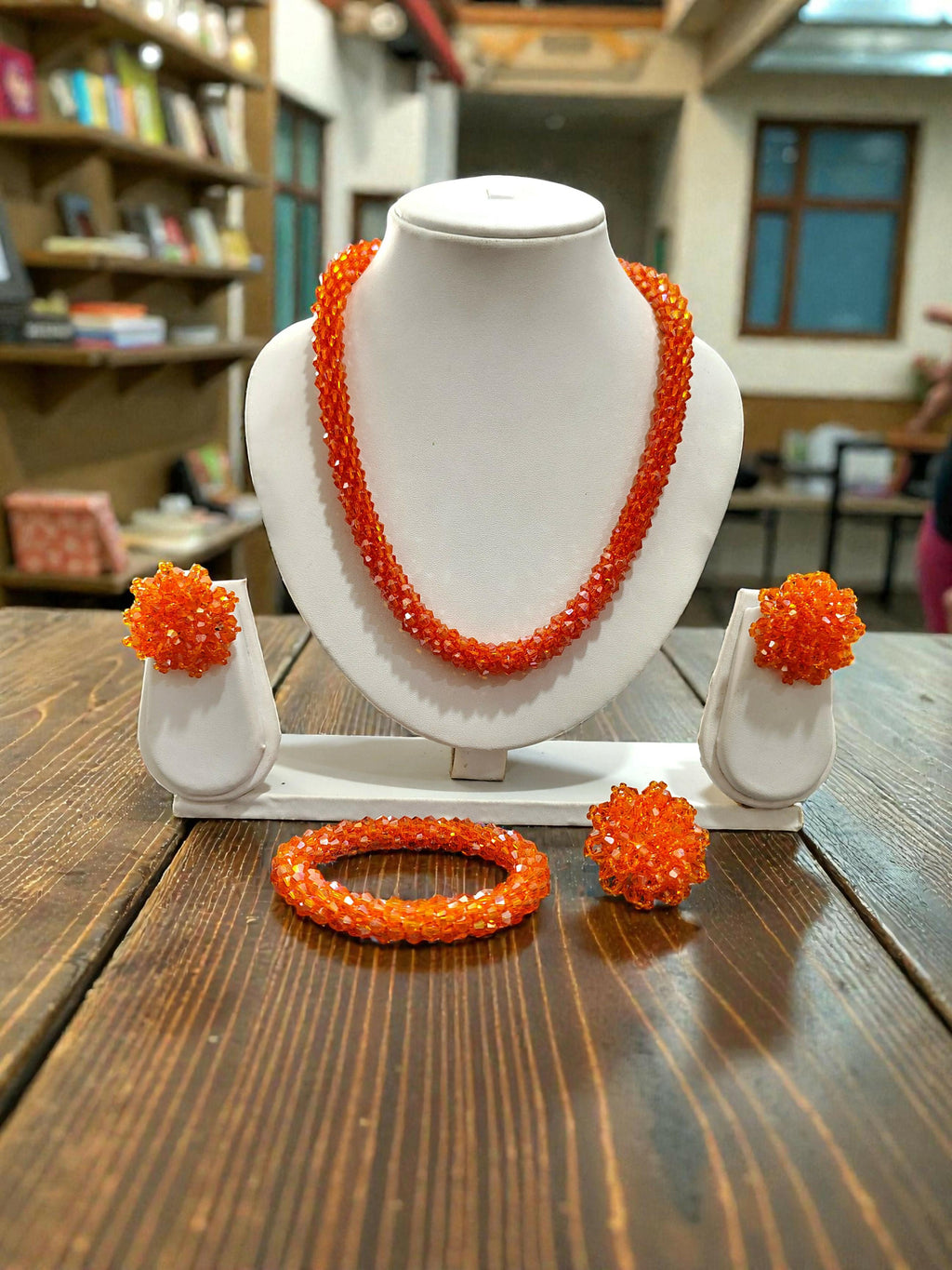 Inhanns Rangshine 4-In-1 Crystal Glam Set - Handmade - Orange | Grocsy