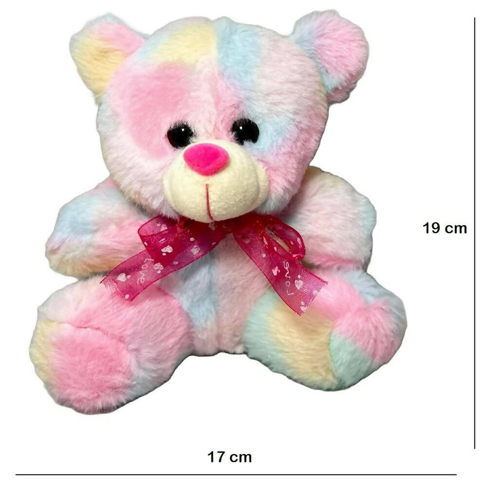 Hexagaon Soft Toy Teddy Bear Doll (Multi-Color) | Grocsy