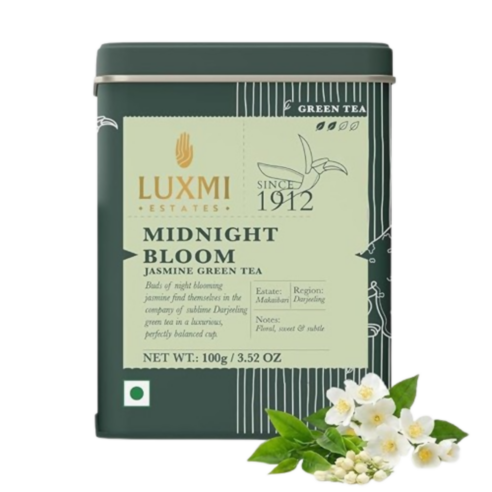 Luxmi Estates Midnight Bloom - Jasmine Green Tea | Grocsy