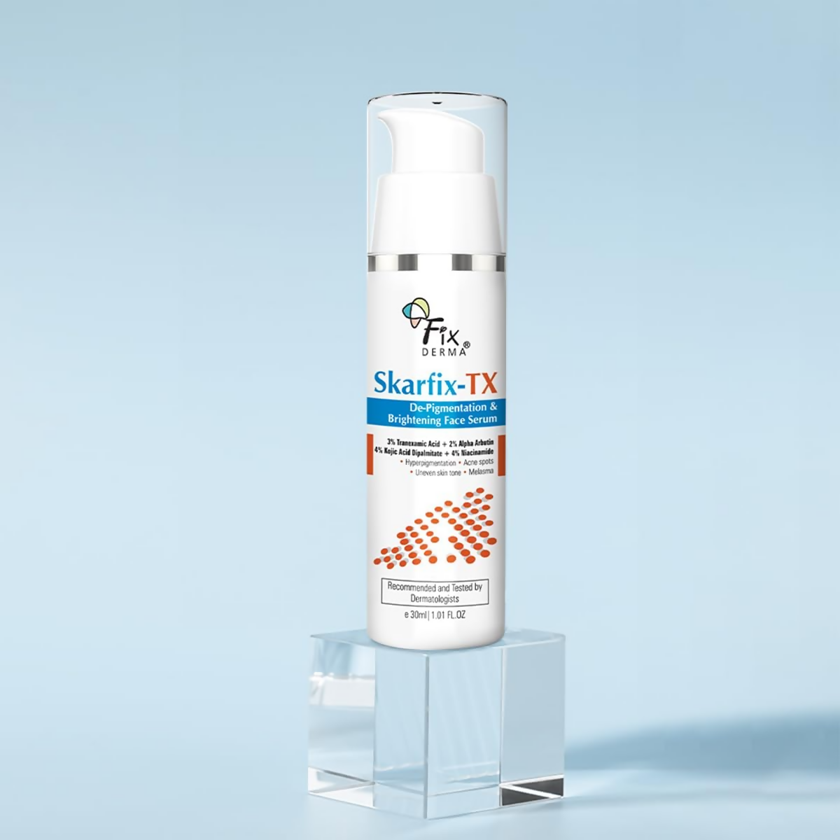 Fixderma Skarfix - TX with Tranexamic Acid + 4% Kojic Acid + 4% Niacinamide & 2% Alpha Arbutin Face Serum | Grocsy