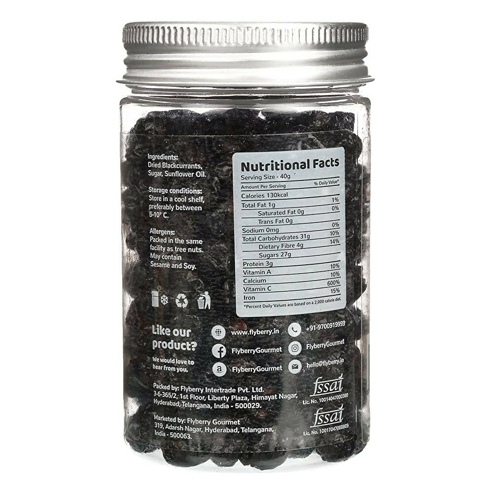 Flyberry Gourmet Dried Brilliant Blackcurrant | Grocsy