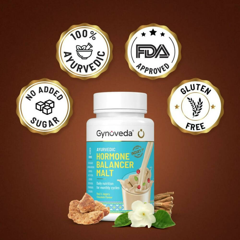 Gynoveda Hormone Balancer Malt With Ragi & Jaggery | Grocsy