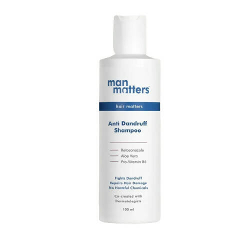 Man Matters Anti Dandruff Shampoo For Men With Aloe Vera & Oat Extract | Grocsy