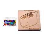 Kraftsman Stack Up Puzzles/ Layered Puzzle Fish Shape For Kids | Color Kit Included | 6 Pieces Puzzle | Grocsy