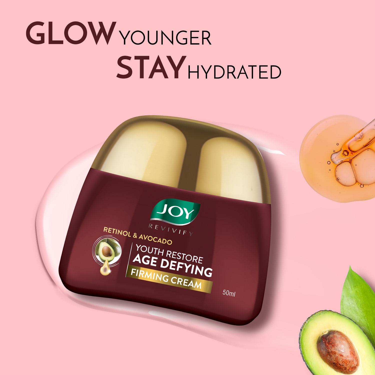 Joy Anti Ageing Face Cream with Retinol Ceramide & Avocado | Grocsy