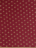 Ahalyaa Women's Maroon Georgette Gold Foil Print Ready to Wear Saree | Grocsy