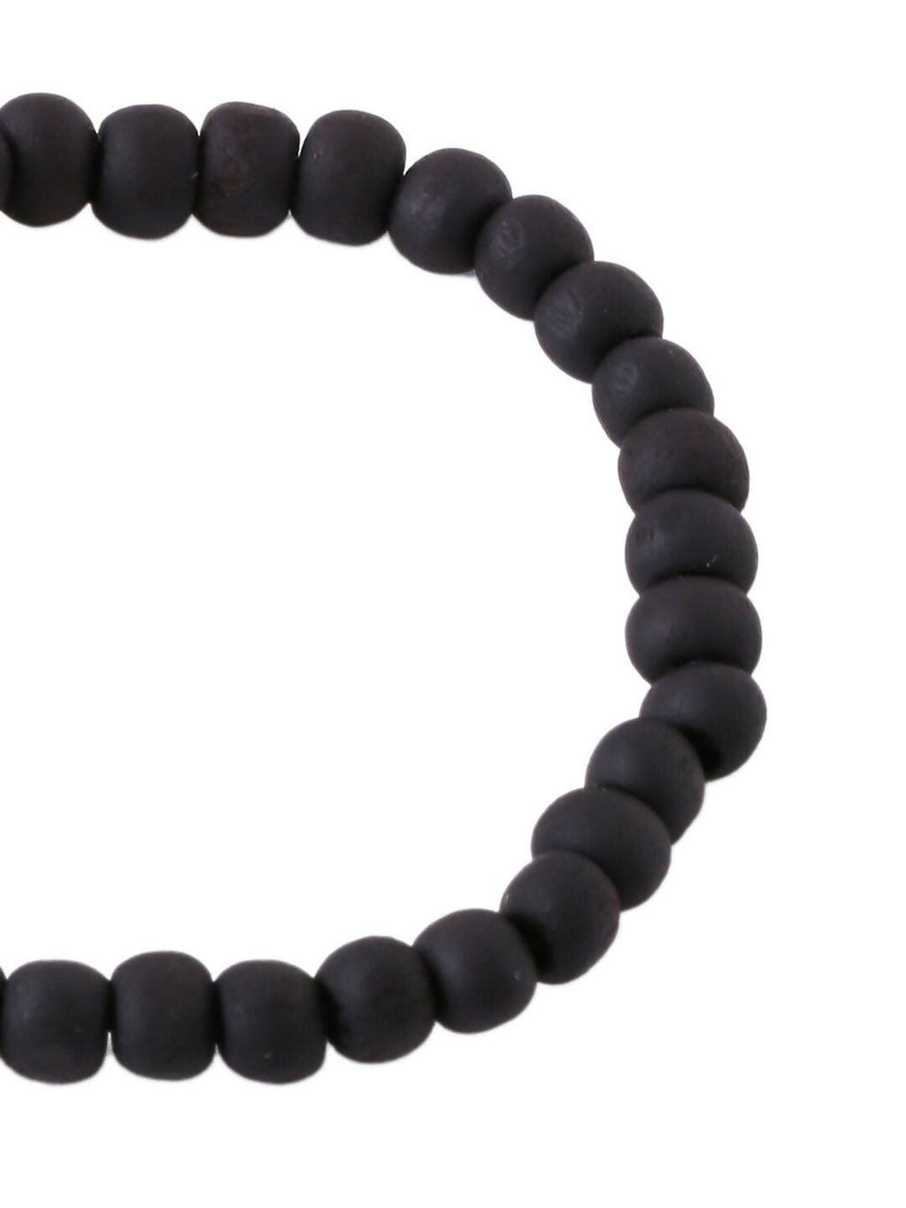 NVR Men Black Beaded Elasticated Rakhi With Roli Chawal | Grocsy