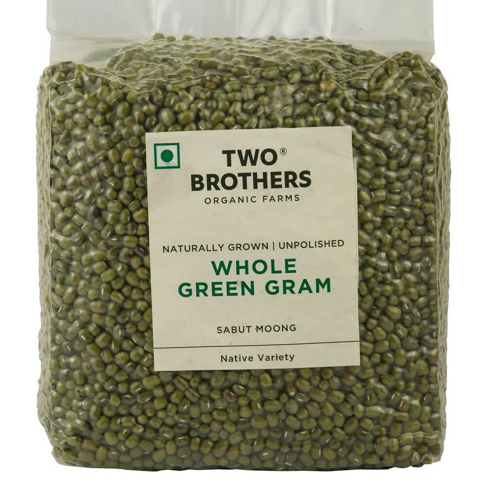 Two Brothers Organic Farms Whole Green Gram Moong | Grocsy