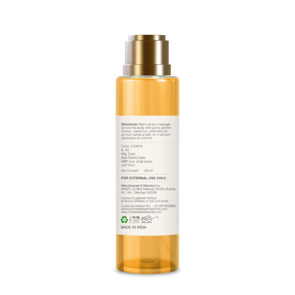 Forest Essentials Body Massage Oil Sweet Lime & Basil | Grocsy