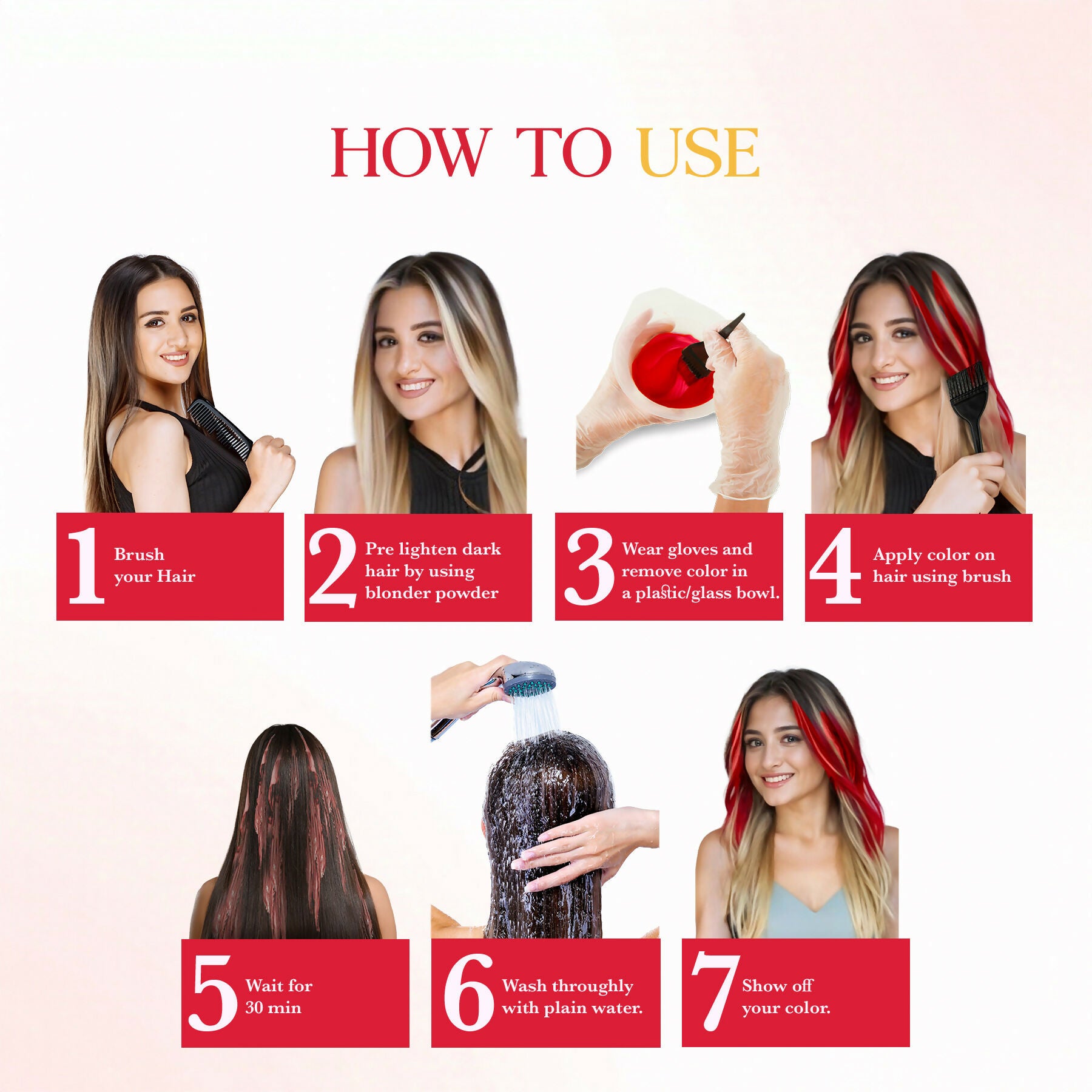 Cosglam Semi Permanent Hair Color for Women & Men (#23 Valentine Red) | Grocsy