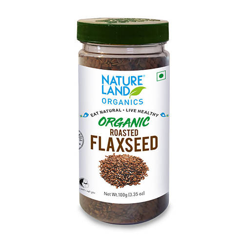 Nature Land Organics Roasted Flaxseed | Grocsy