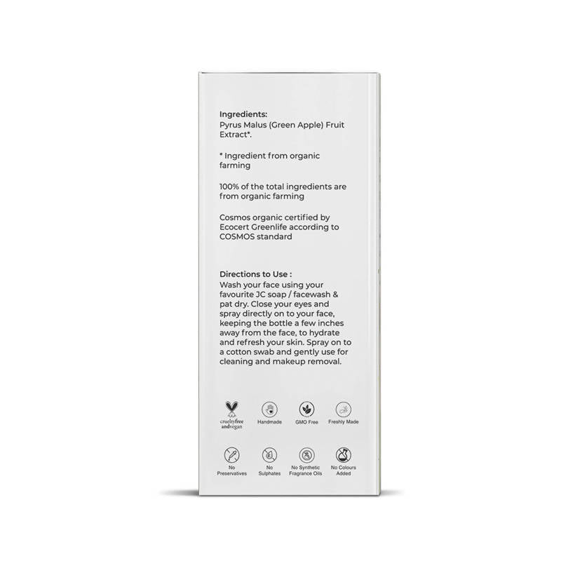 Juicy Chemistry Green Apple Water Toner for Youthful Skin | Grocsy