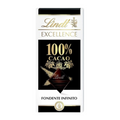 Lindt Excellence 100% Cacao Dark Chocolate Bar | Grocsy
