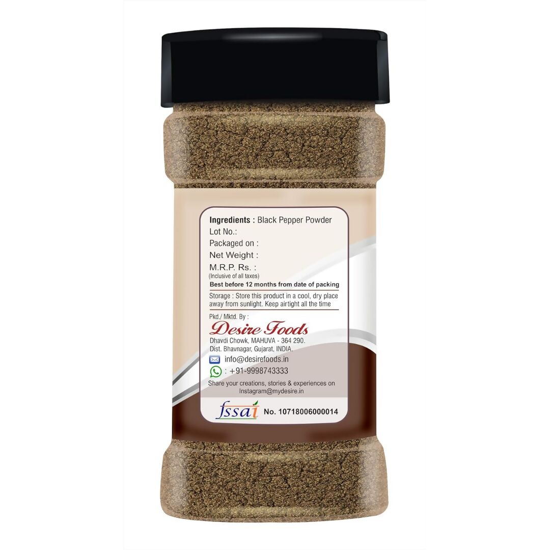 Desire Black Pepper Powder | Grocsy