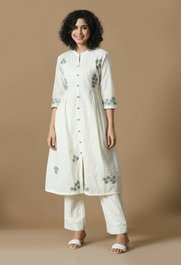 Joban Fashion White Cotton Kurta Set | Grocsy