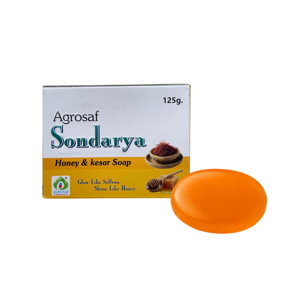Agrosaf Sondrya Honey & Kesar Soap | Grocsy