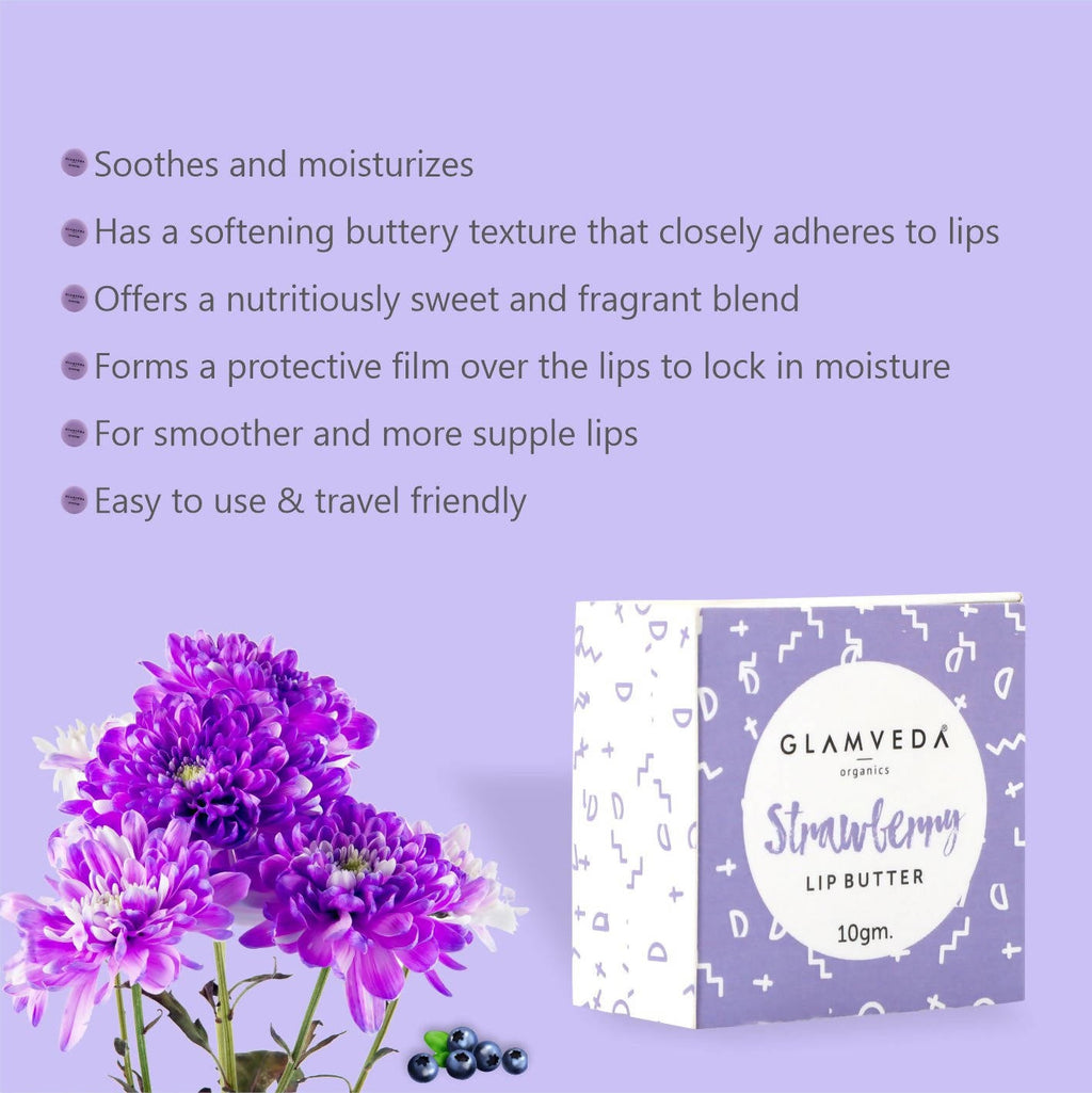 Glamveda Strawberry Lip Balm | Grocsy