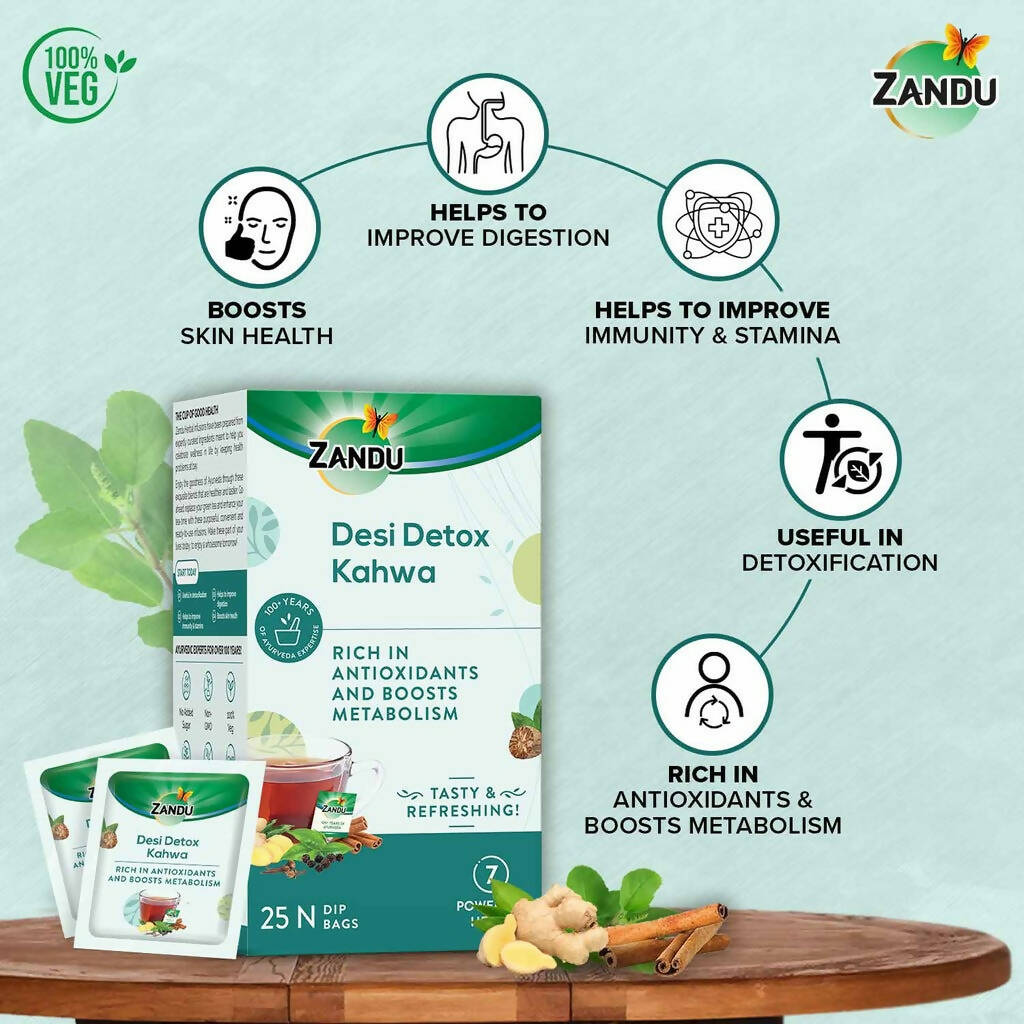 Zandu Desi Detox Kahwa | Grocsy