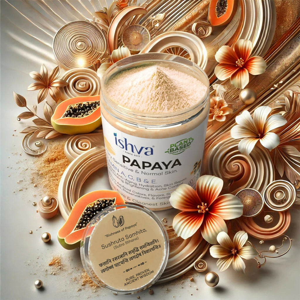 Ishva Papaya Powder For skin | Grocsy
