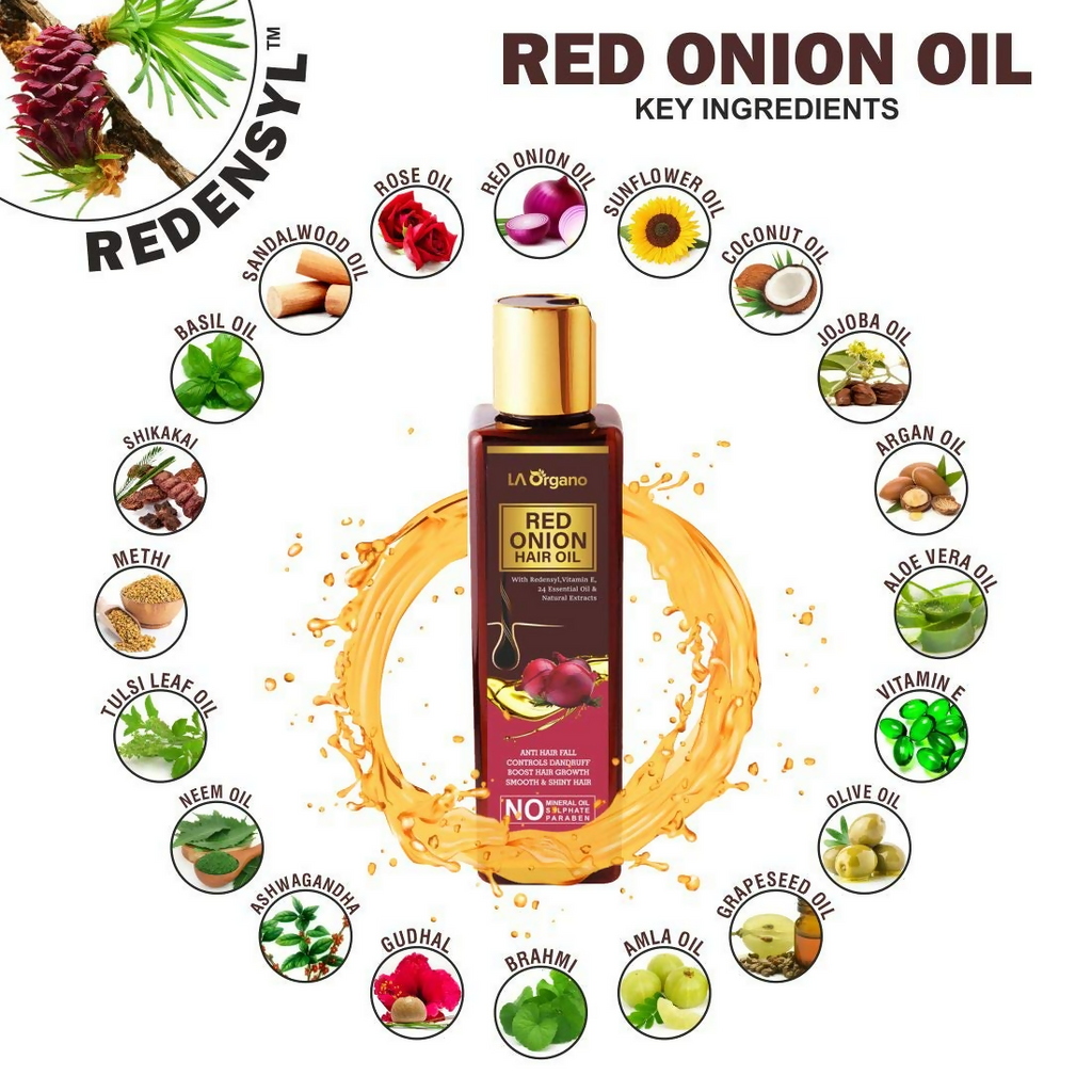LA Organo Red Onion Hair Oil | Grocsy