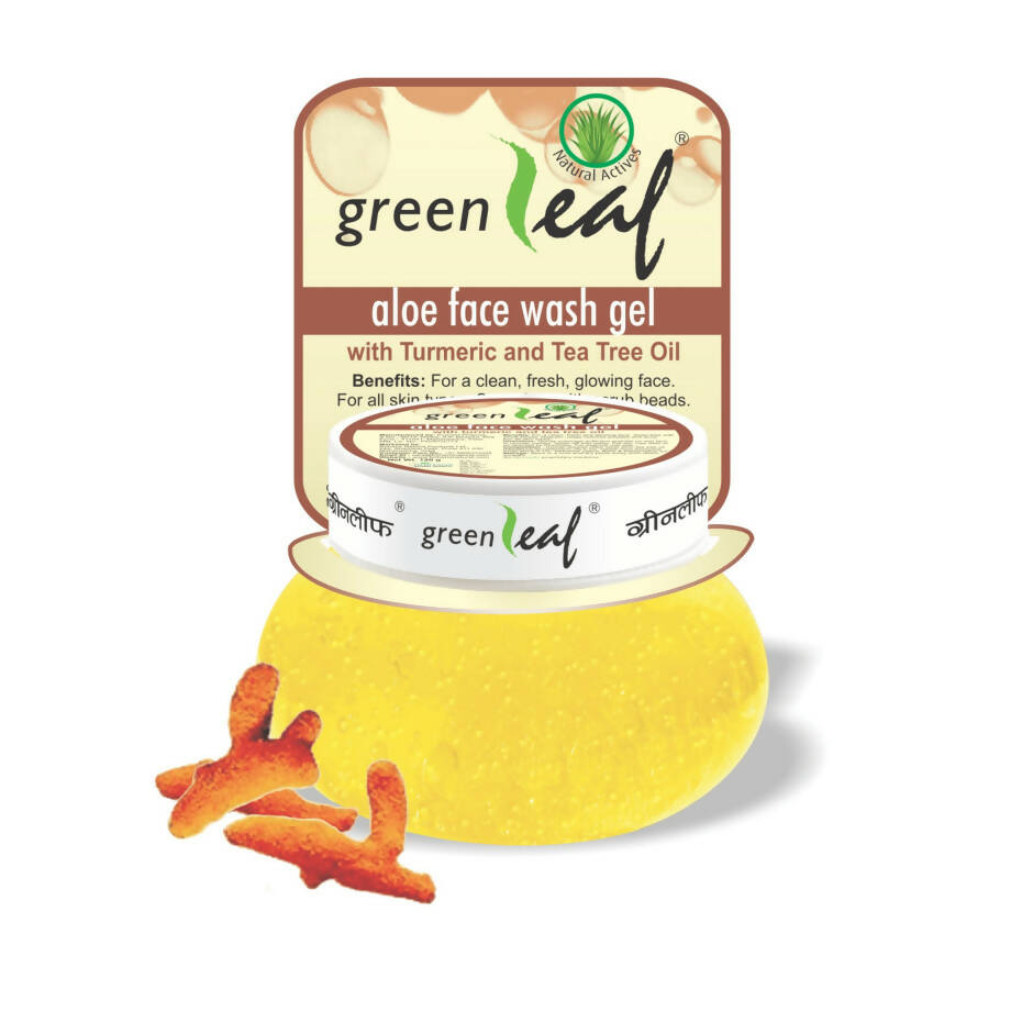 Green Leaf Aloe Face Wash Gel | Grocsy
