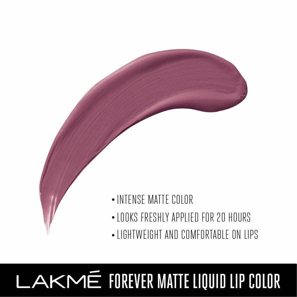 Lakme Forever Matte Liquid Lip Colour - Mauve Fling | Grocsy