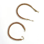 Mominos Fashion Kamal Johar Red Kundan Anklets | Grocsy
