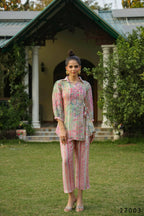 Women's Casual Fashionable Multi Mull Cotton co-ord set - Anya | Grocsy